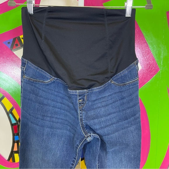 Isabel Maternity, Over the Belly Jeggings, Blue. Size 2/26R. Excellent condition - Picture 2 of 5